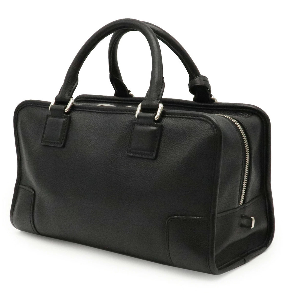 Loewe Bag Black Handbag Amazona Leather Boston Black